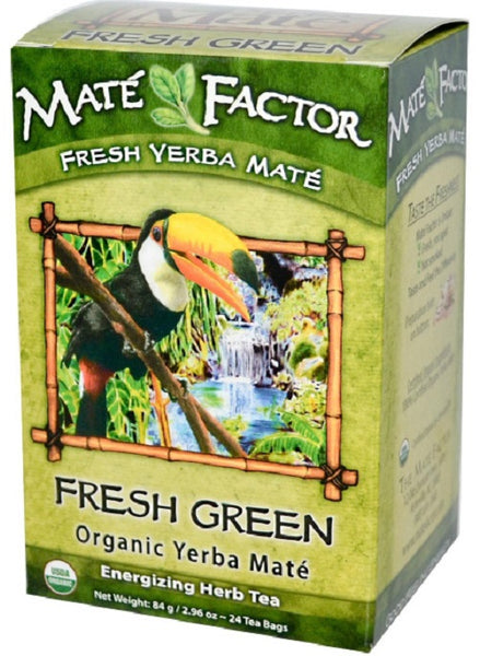 The Mate Factor Organic Fresh Green Yerba Mate Tea Bags