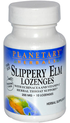Planetary Herbals Slippery Elm Lozenges with Echinacea  Vitamin C