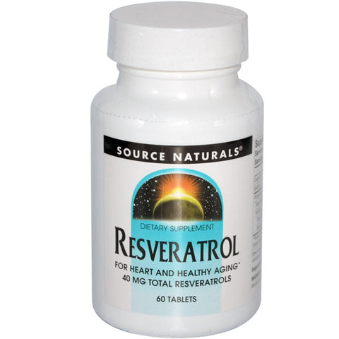 Source Naturals Resveratrol 40mg Classic Label