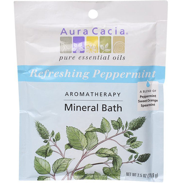 AURA CACIA - Aromatherapy Mineral Bath Refreshing Peppermint