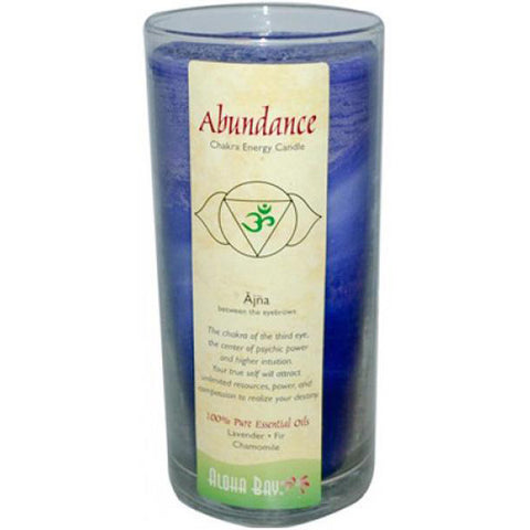ALOHA BAY - Candle Chakra Energy Jars Abundance Indigo