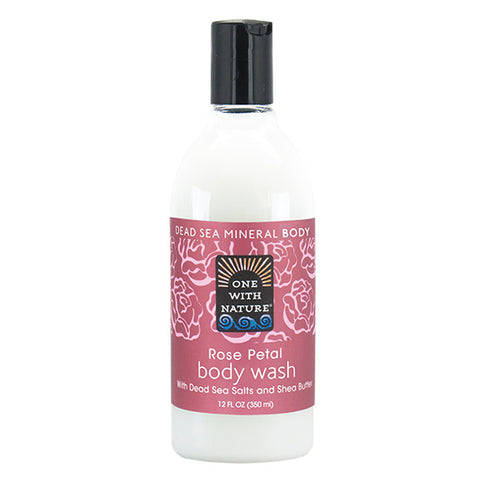 ONE WITH NATURE - Dead Sea Mineral Rose Petal Body Wash