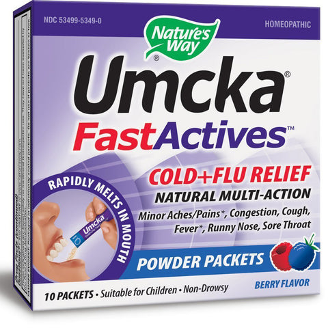 NATURES WAY - Umcka FastActives Cold plus Flu Relief Berry