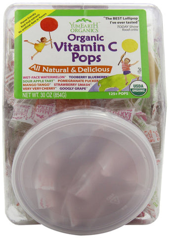 Yummy Earth Organic Vitamin C Pops Counter Bin
