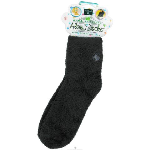 EARTH THERAPEUTICS - Foot Therapy Aloe Socks Black