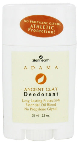 Zion Health Adama Clay Deodorant Stick
