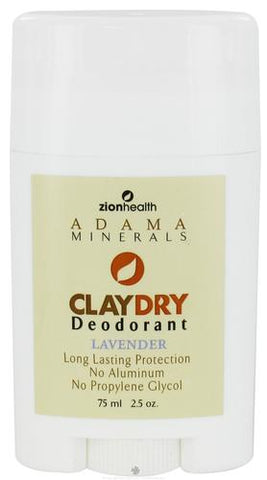 Zion Health Clay Dry Deodorant Lavender