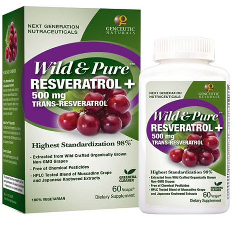 Genceutic Naturals Wild & Pure Resveratrol 500 mg