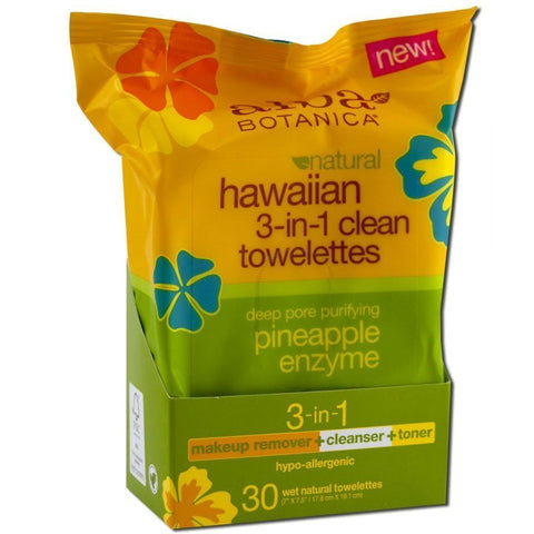 ALBA BOTANICA - Hawaiian 3-in-1 Clean Towelettes