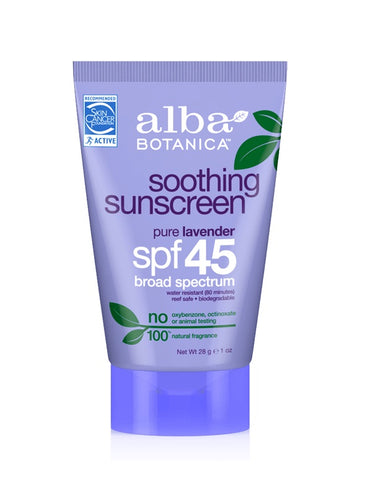 ALBA BOTANICA - Very Emollient Soothing Sunscreen Pure Lavender SPF45