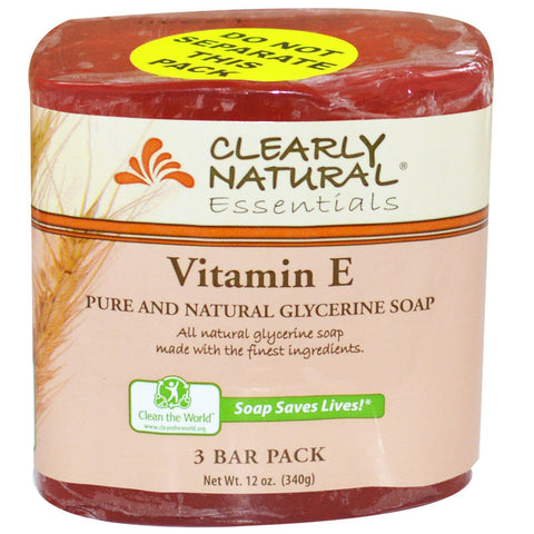CLEARLY NATURAL - Glycerine Bar Soaps Vitamin E