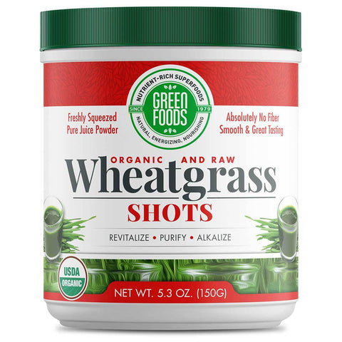 GREEN FOODS - Organic and Raw Wheat Grass Shots