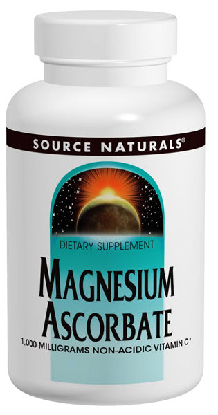 Source Naturals Magnesium Ascorbate - 60 Tablets (1,000 mg)