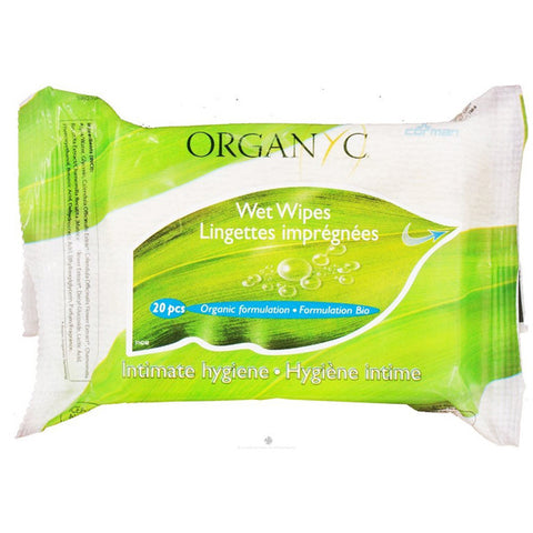 ORGANYC - Intimate Hygiene Wet Wipes - 20 Wipes