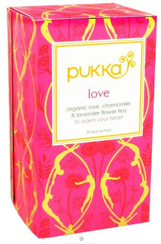 Pukka Herbal Teas - Pukka Herbs - Herbal Tea Organic Love - 20 Tea Bags