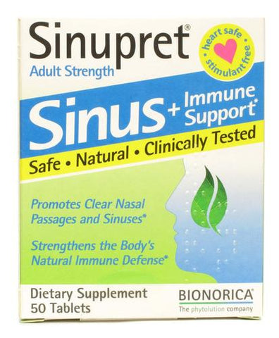 Sinupret - Bionorica -  - Sinus Amd Immune Support, 50 Tablets