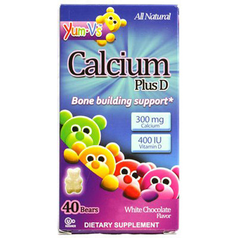 Yumv's - Calcium Plus D White Chocolate Bears 40 Count