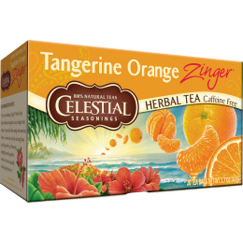 Celestial Seasonings - Tangerine Orange Zinger Herbal Tea - 20 Tea Bags