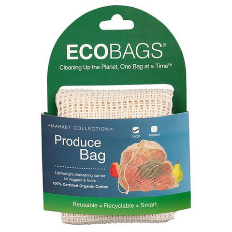 ECO-BAGS - Organic Net Drawstring Produce Bag Large