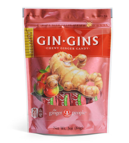 Ginger People - Gin Gins Spicy Apple Chewy Ginger Candy