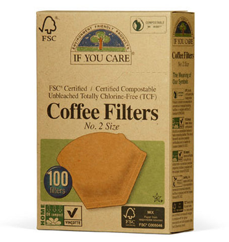 If You Care - Coffee Filters No 2 Size Cone Brown