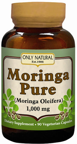 Only Natural - Moringa Pure 1000 mg - 90 Vegetarian Capsules