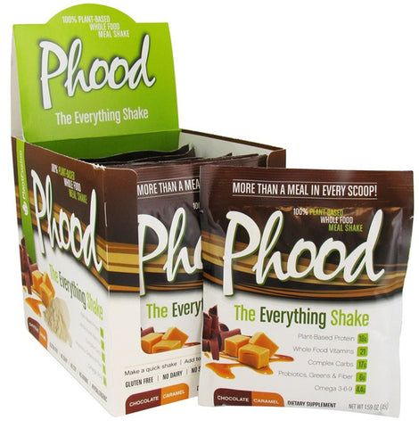 PlantFusion - Phood Shake Chocolate Caramel - 12 x 1.59 oz. Packets