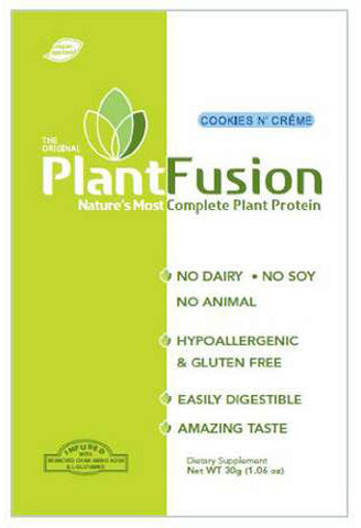 PlantFusion - Plant Protein Cookies & Cream - 12 x 1.06 oz. Packets