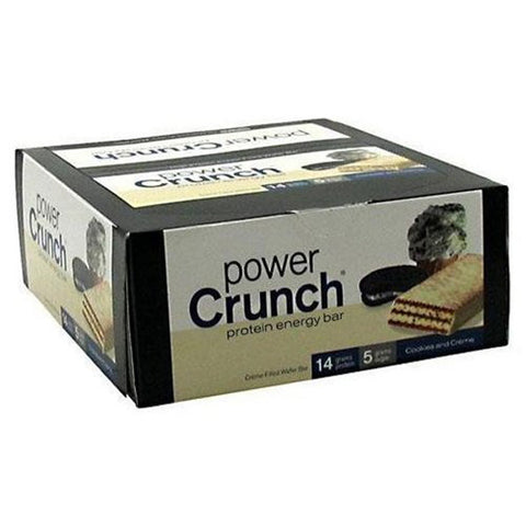 Power Crunch - Protein Energy Bar Cookies & Cream - 12 x 1.4 oz. Cookies
