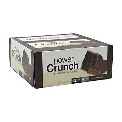 Power Crunch - Protein Energy Bar Triple Chocolate - 12 x 1.4 oz. Cookies