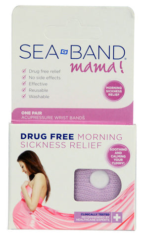Sea-Band - Mama! Acupressure Wrist Bands - 1 Pair