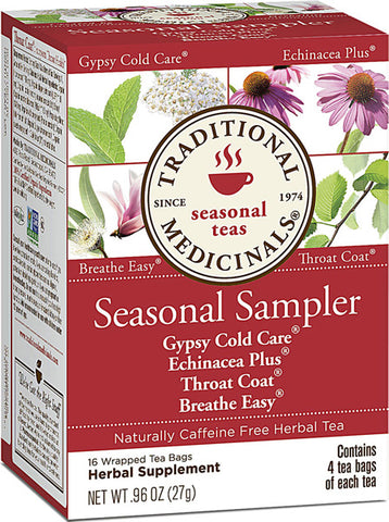 Traditional Medicinals - Seasonal Sampler Herbal Tea - 6 x 16 Tea Bags