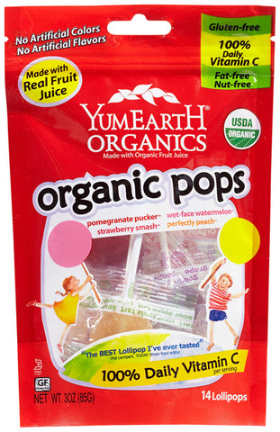 Yummy Earth - Organic Lollipops Fruit Flavors - 3 oz. (85 g)