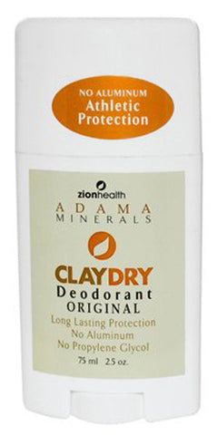 Zion Health - Adama Clay Dry Silk Original Deodorant - 2.5 oz. (75 ml)