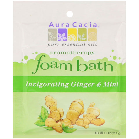 AURA CACIA - Aromatherapy Foam Bath Ginger and Mint