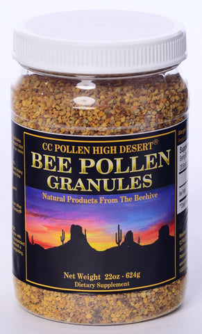 CC POLLEN - High Desert Bee Pollen Granules Jar - 22 oz. (624 g)