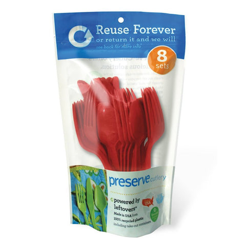 PRESERVE - On the Go Cutlery Pepper Red