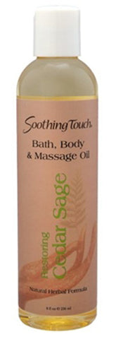 SOOTHING TOUCH - Bath & Body Massage Oil Cedar Sage