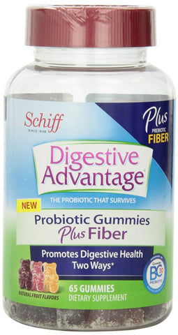 SCHIFF - Digestive Advantage Probiotic Gummies Plus Fiber