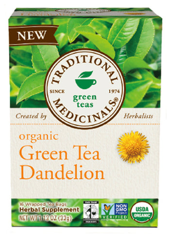 TRADITIONAL MEDICINALS - Organic Green Tea Dandelion