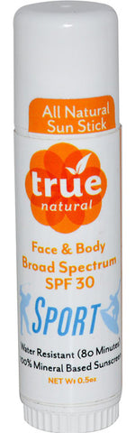 TRUE NATURAL - Sport Face & Body Sun Stick SPF 30 Unscented