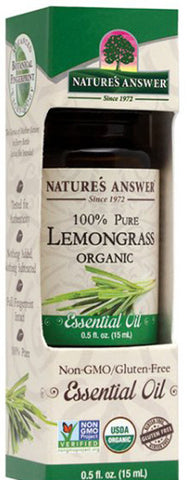 NATURES ANSWER - Essential Oil Organic Lemongrass
