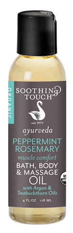 SOOTHING TOUCH - Organic Peppermint Rosemary Bath & Body Oil