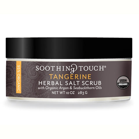 SOOTHING TOUCH - Organic Tangerine Herbal Salt Scrub