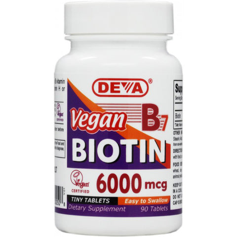 DEVA - Vegan Biotin 6000 mcg