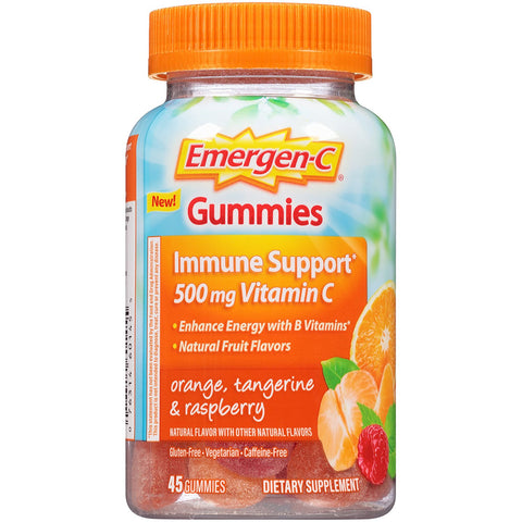 EMERGEN-C - Gummies with 500 mg Vitamin C Orange, Tangerine and Raspberry