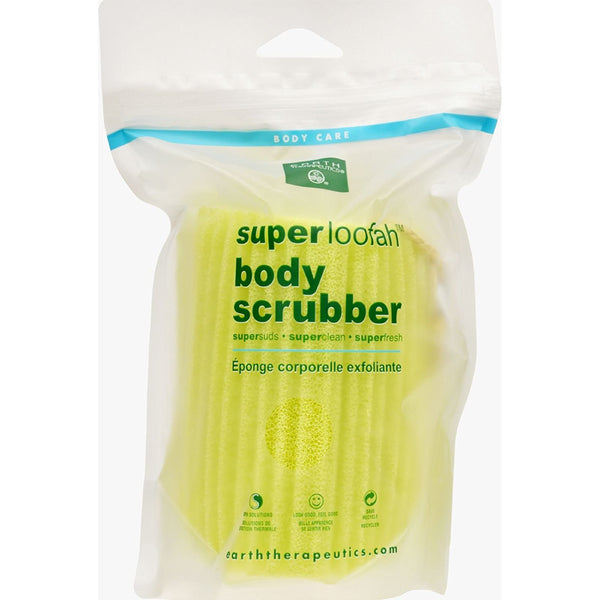 EARTH THERAPEUTICS - Super Loofah Body Scrubber Green