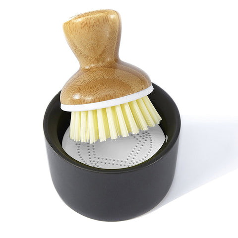 FULL CIRCLE - Bubble Up Ceramic Soap Dispenser & Bamboo Dish Brush