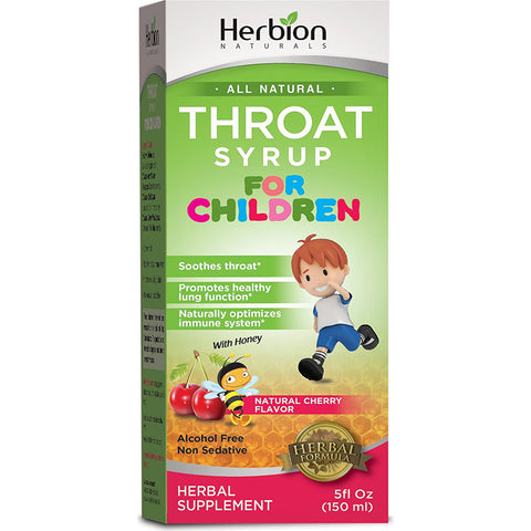 HERBION - Throat Syrup for Children, Natural Cherry