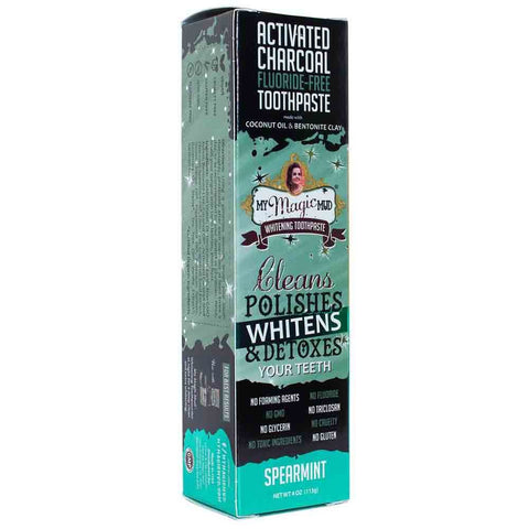MY MAGIC MUD - Activated Charcoal Whitening Toothpaste Spearmint